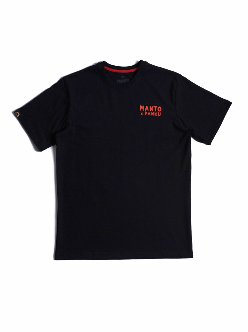 MANTO x Panku t-shirt RIP -black